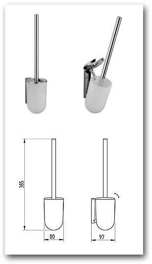 WC-Brste klappbar