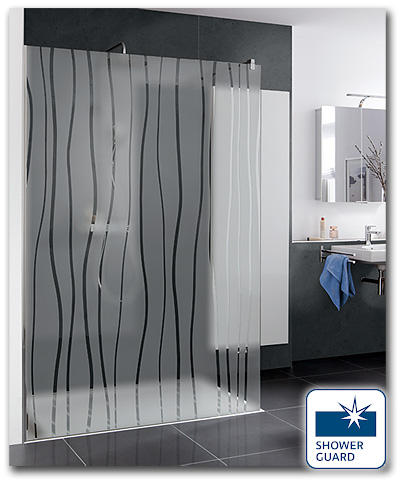 Duschwand Walk In mit Shower Guard Glas