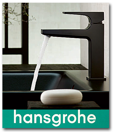 Hansgrohe Wasserhahn mit Finish Plus Oberfläche in matt schwarz oder Brushed Black Chrome